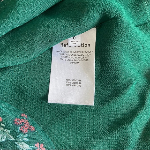 🌿|NWT| Reformation Juni Floral Long Sleeve Dress - Picture 10 of 16